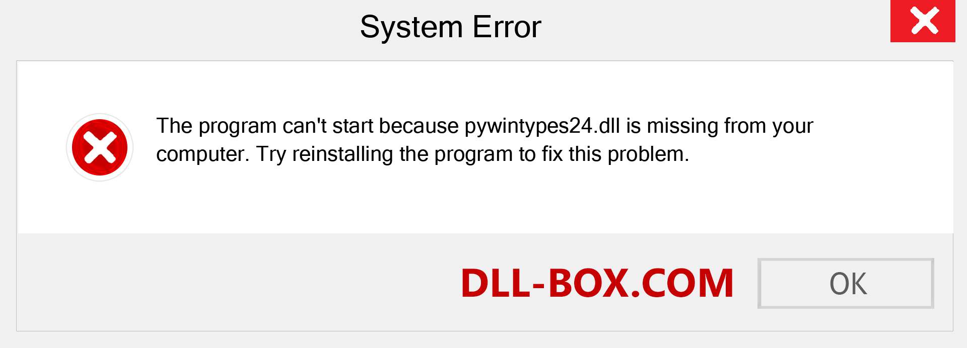  pywintypes24.dll file is missing?. Download for Windows 7, 8, 10 - Fix  pywintypes24 dll Missing Error on Windows, photos, images